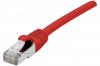 Cordon RJ45 CAT 6A F/UTP LSOH SNG rouge - 0,15 m